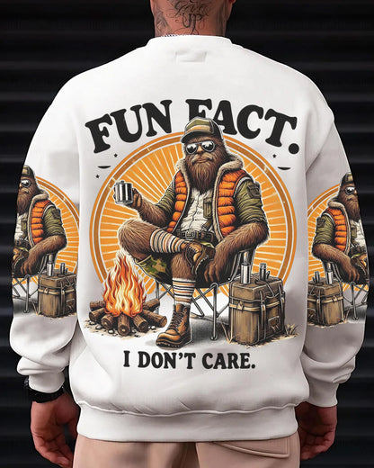 Fun Fact I Don't Care – Personalized Bigfoot All Over Print Shirt