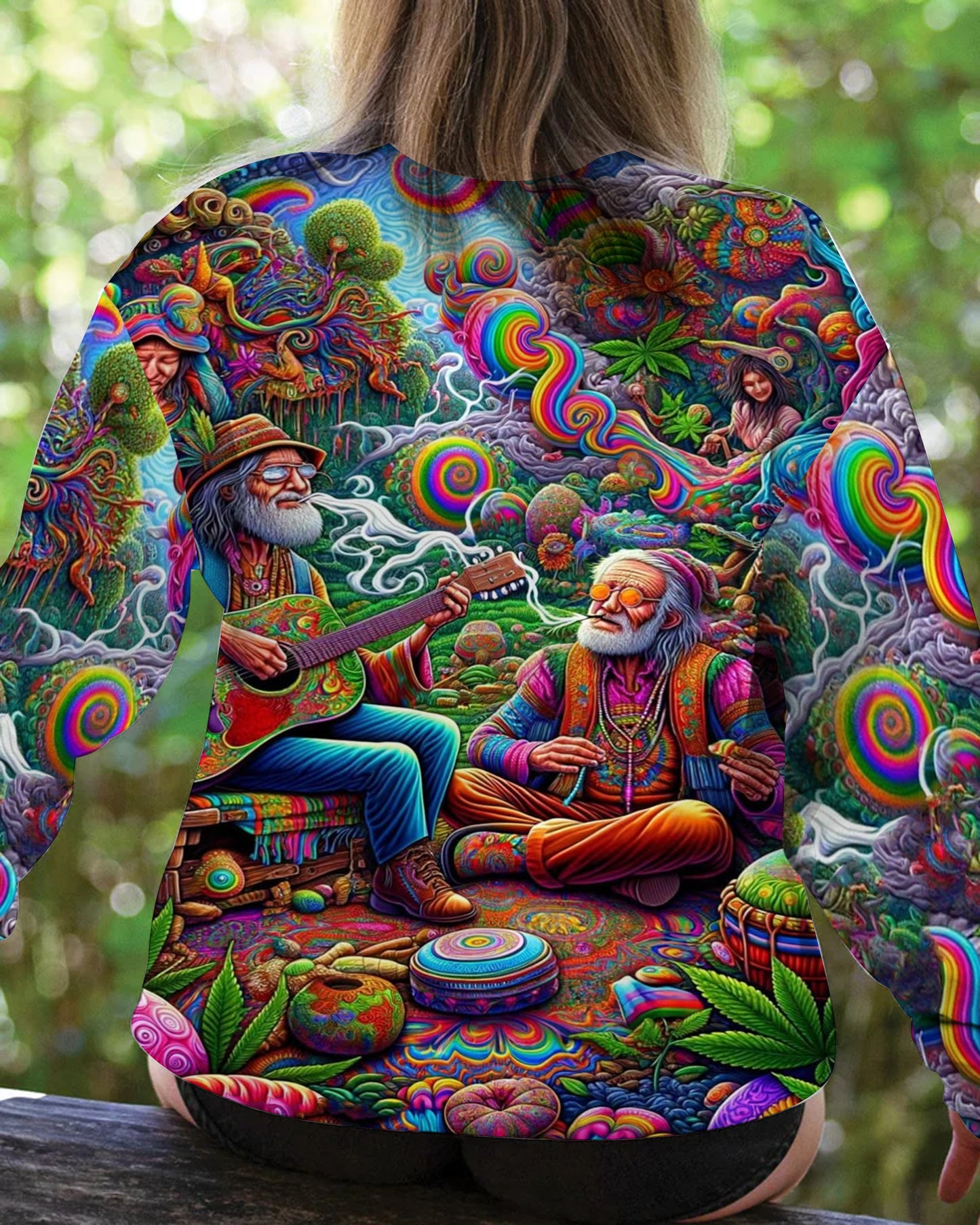 Psychedelic Hippie All Over Print Shirt