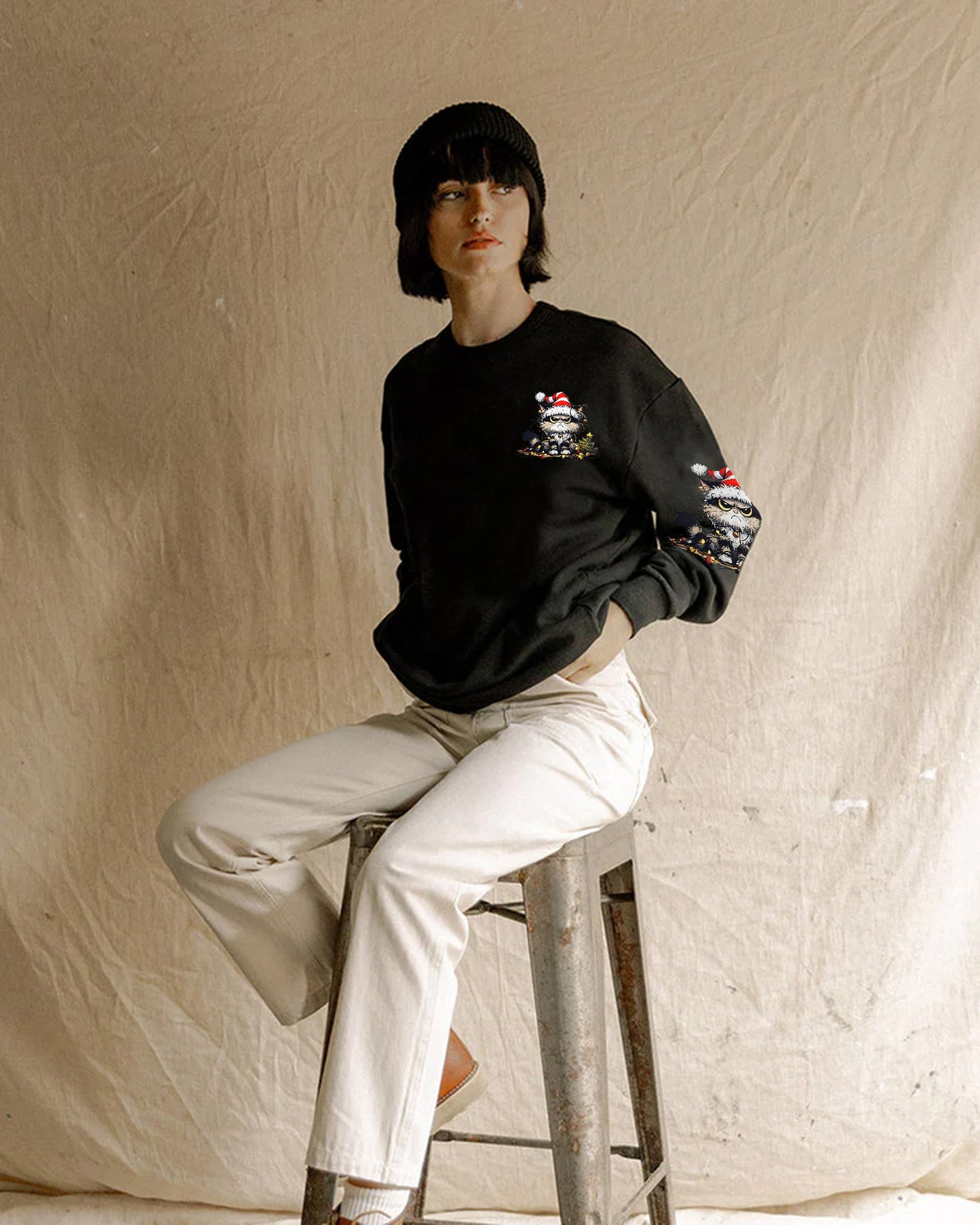 I’m Tired - Christmas Cat All Over Print Shirt