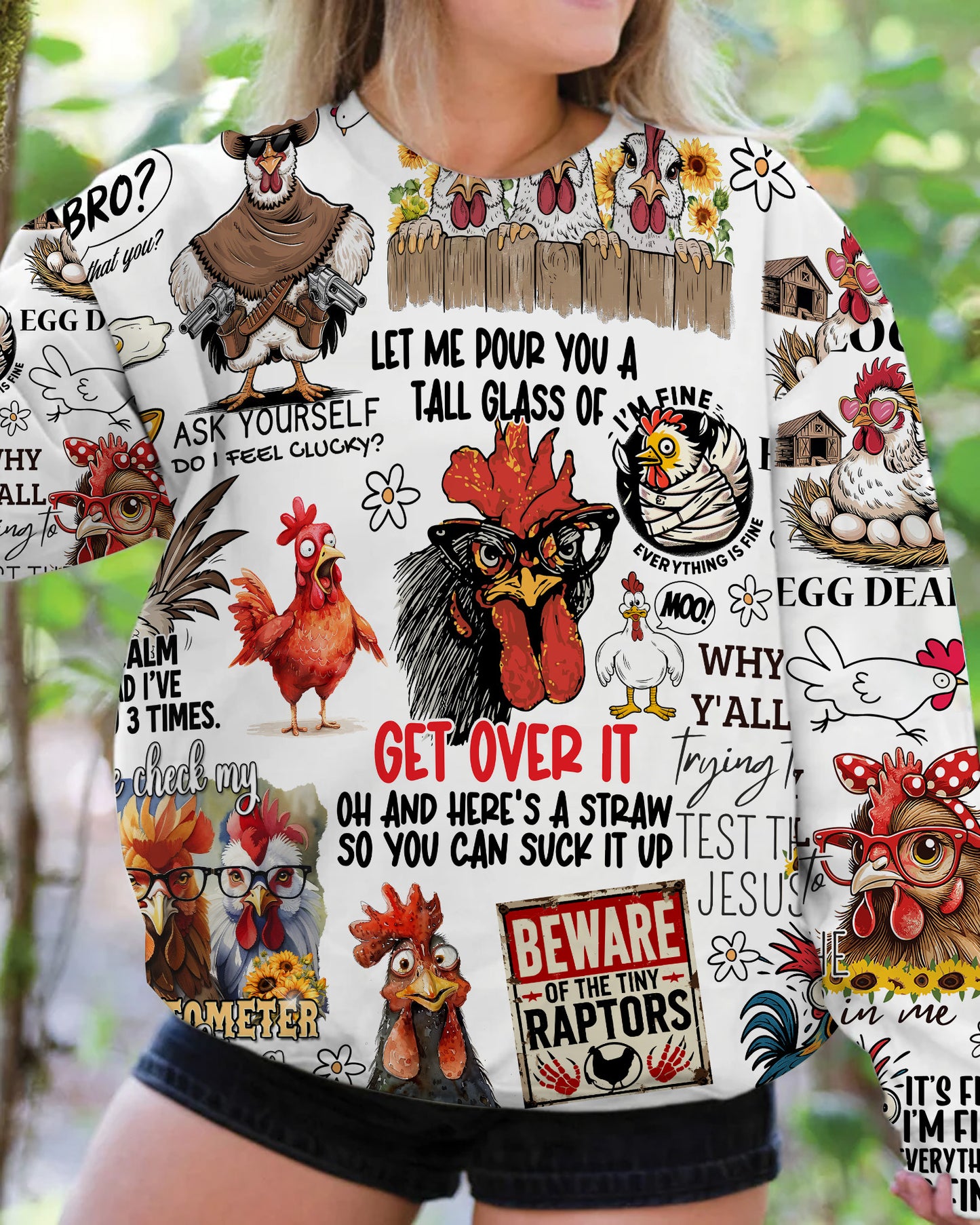 Funny Chicken - Chicken All Over Print