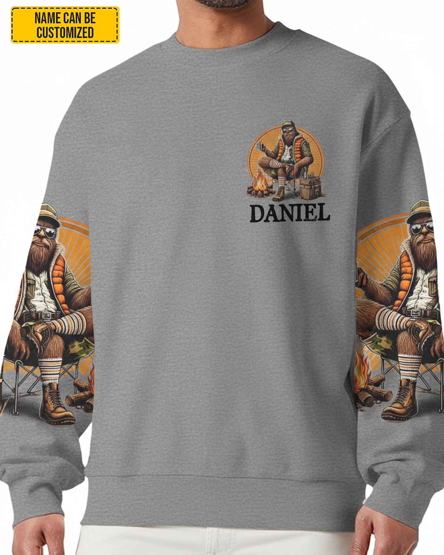 Fun Fact I Don't Care – Personalized Bigfoot All Over Print Shirt