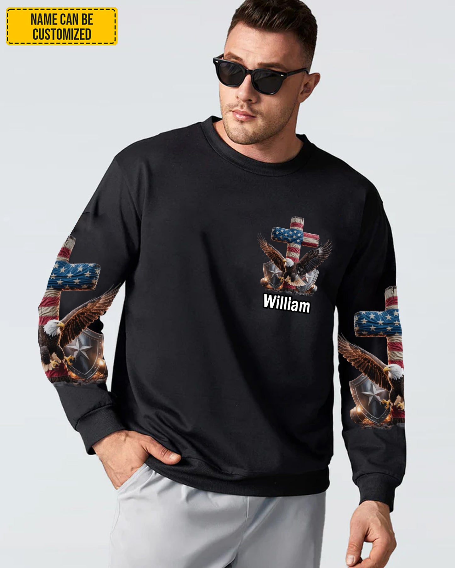 Faith Freedom 250 Years - Personalized Eagle All Over Print