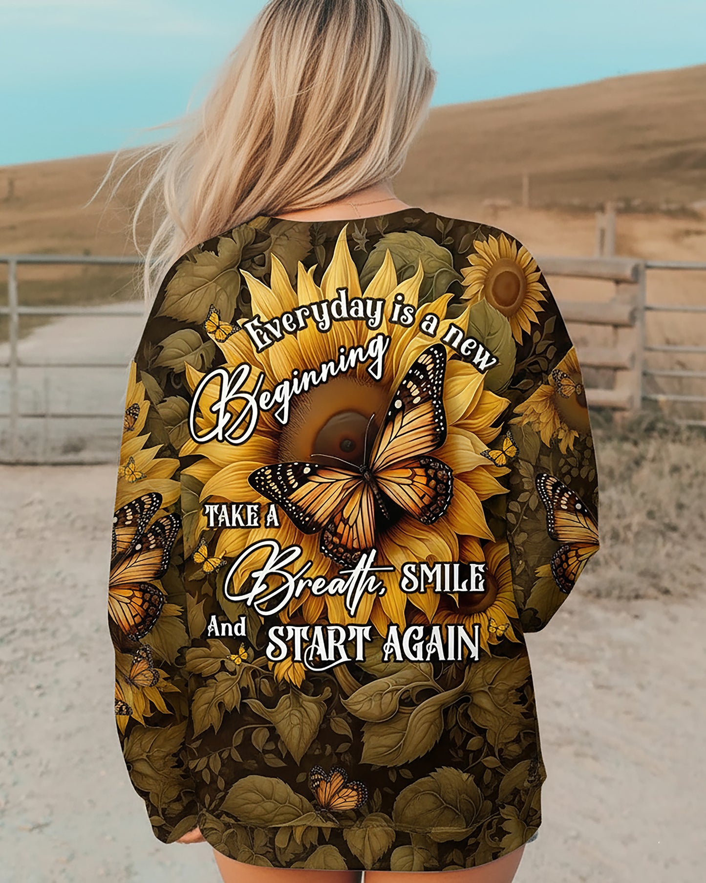 Beautiful Sunflower - Personalized All Over Print Shirt