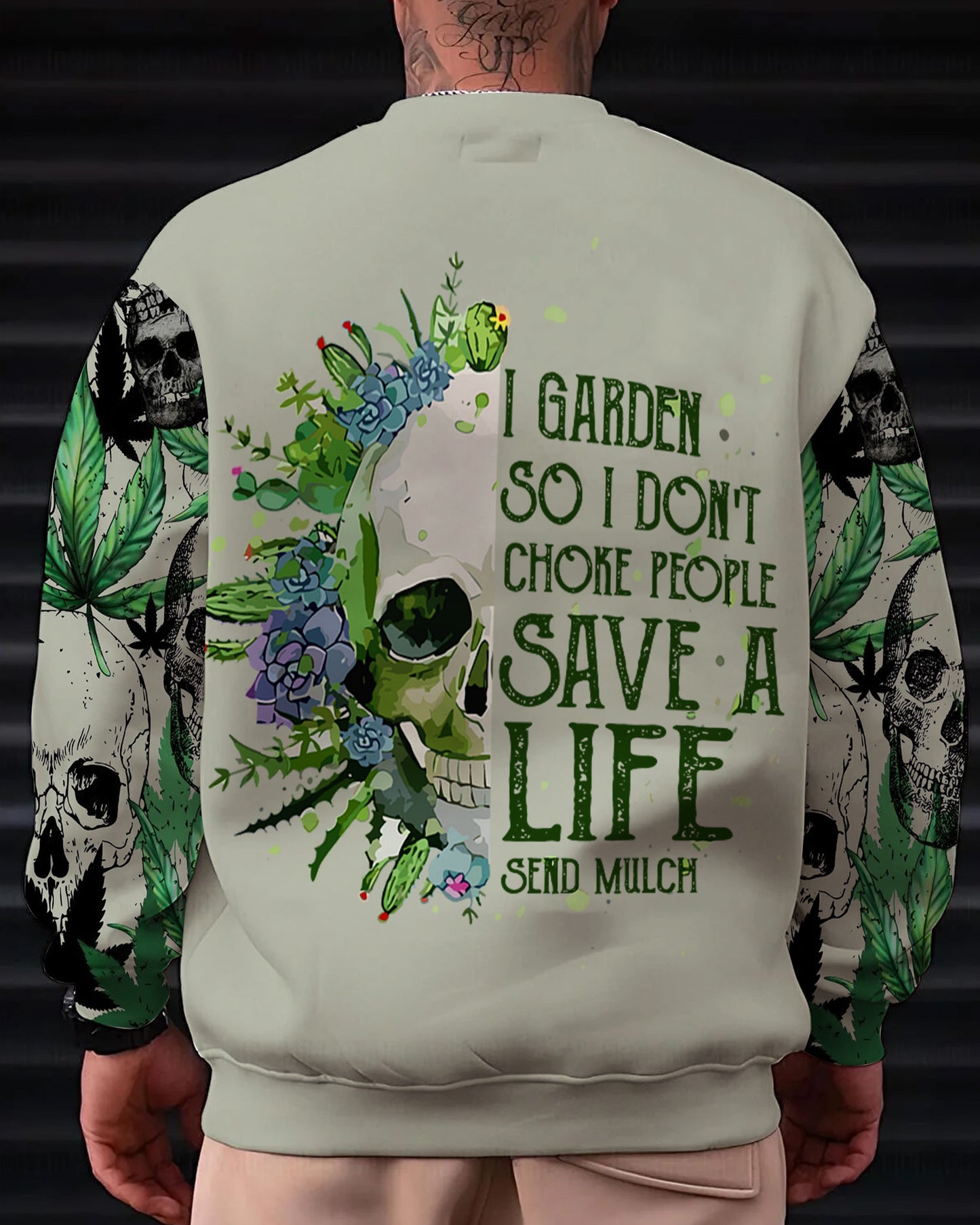Weed Skull - Personalized Weed All Over Print Shirt