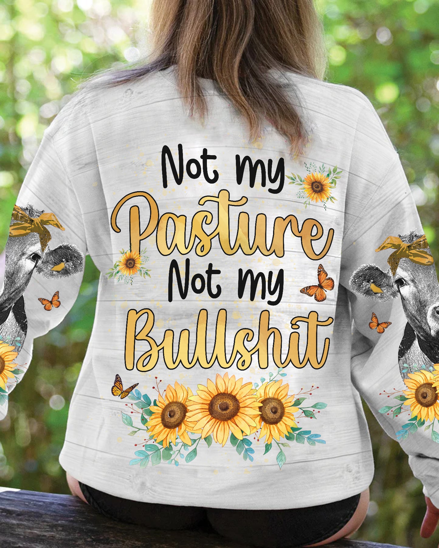 Not My Pasture - Personalized Cow All Over Print Shirt