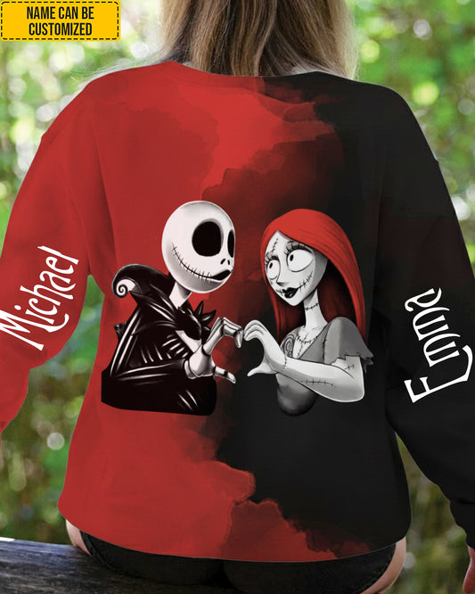 Couple Shirt - Personalized couple All Over Print Shirt