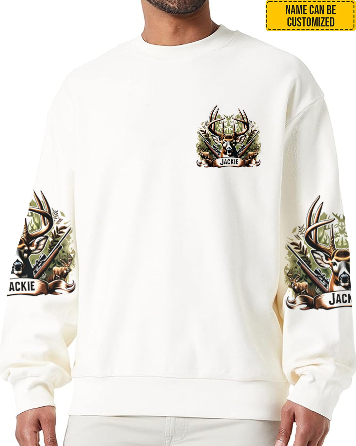 Personalized Deer Hunting All Over Print Shirt