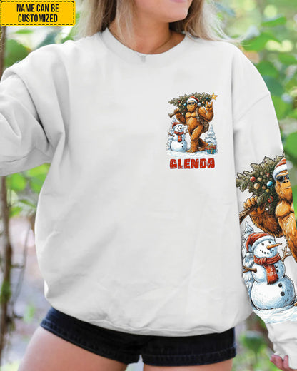 Merry Squatchmas – Personalized Sasquatch All Over Print Shirt