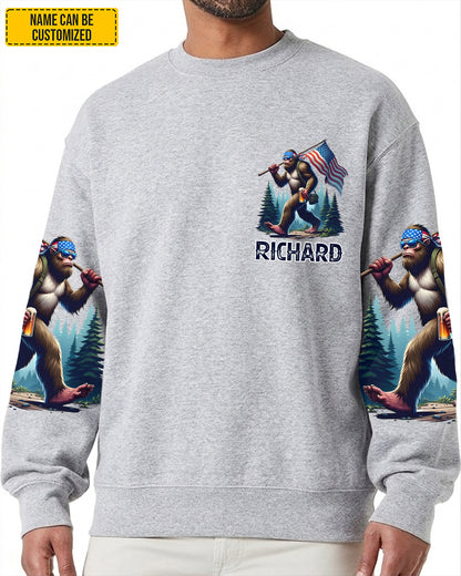 A Guy Like Me Is Hard To Find – Personalized Bigfoot American All Over Print Shirt