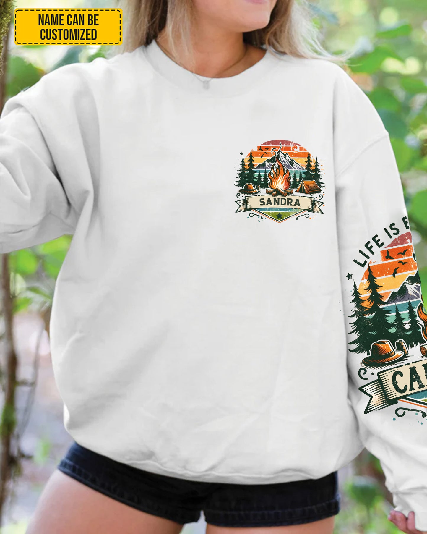 Personalized Life Is Better By The Campfire All Over Print Shirt