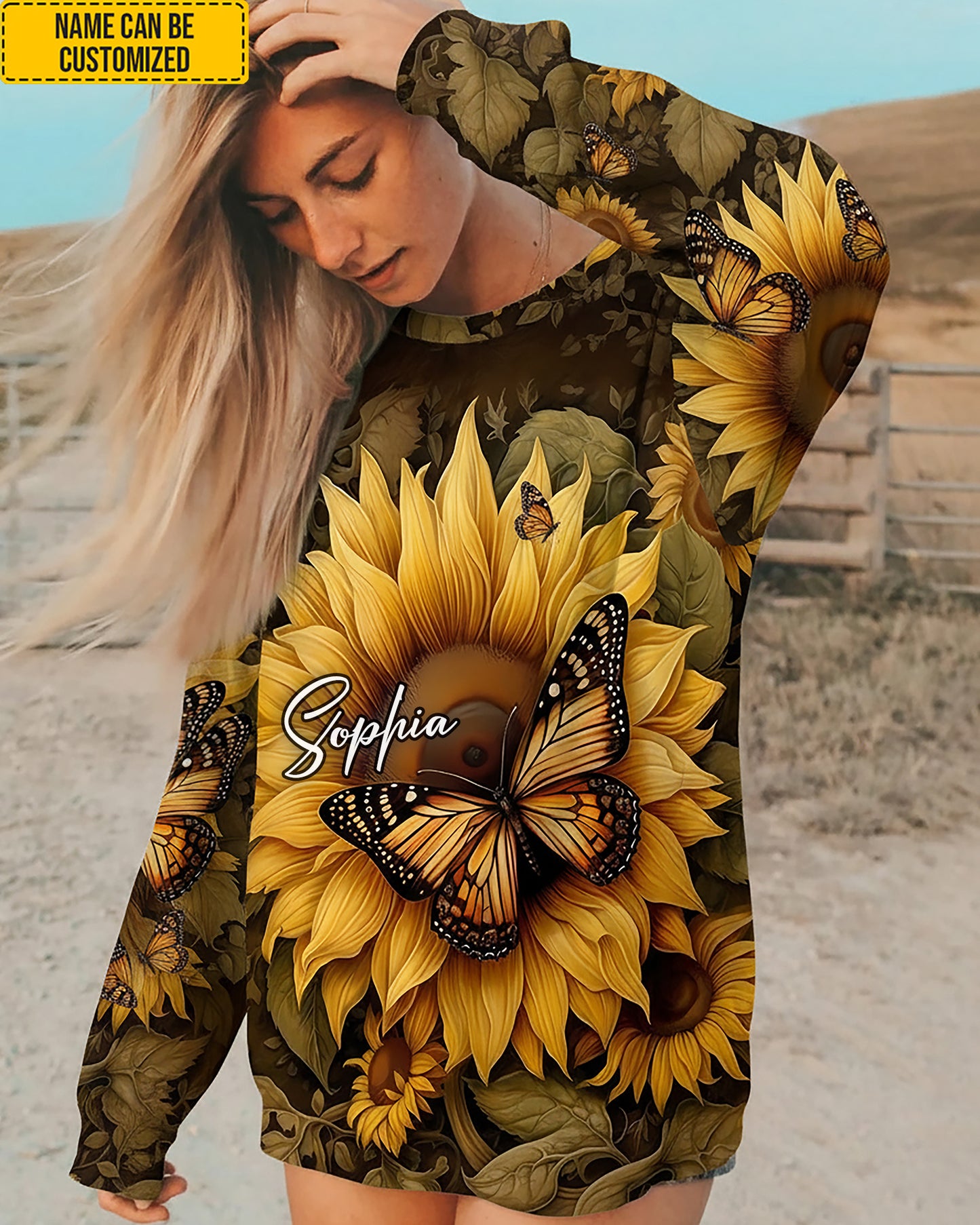 Beautiful Sunflower - Personalized All Over Print Shirt