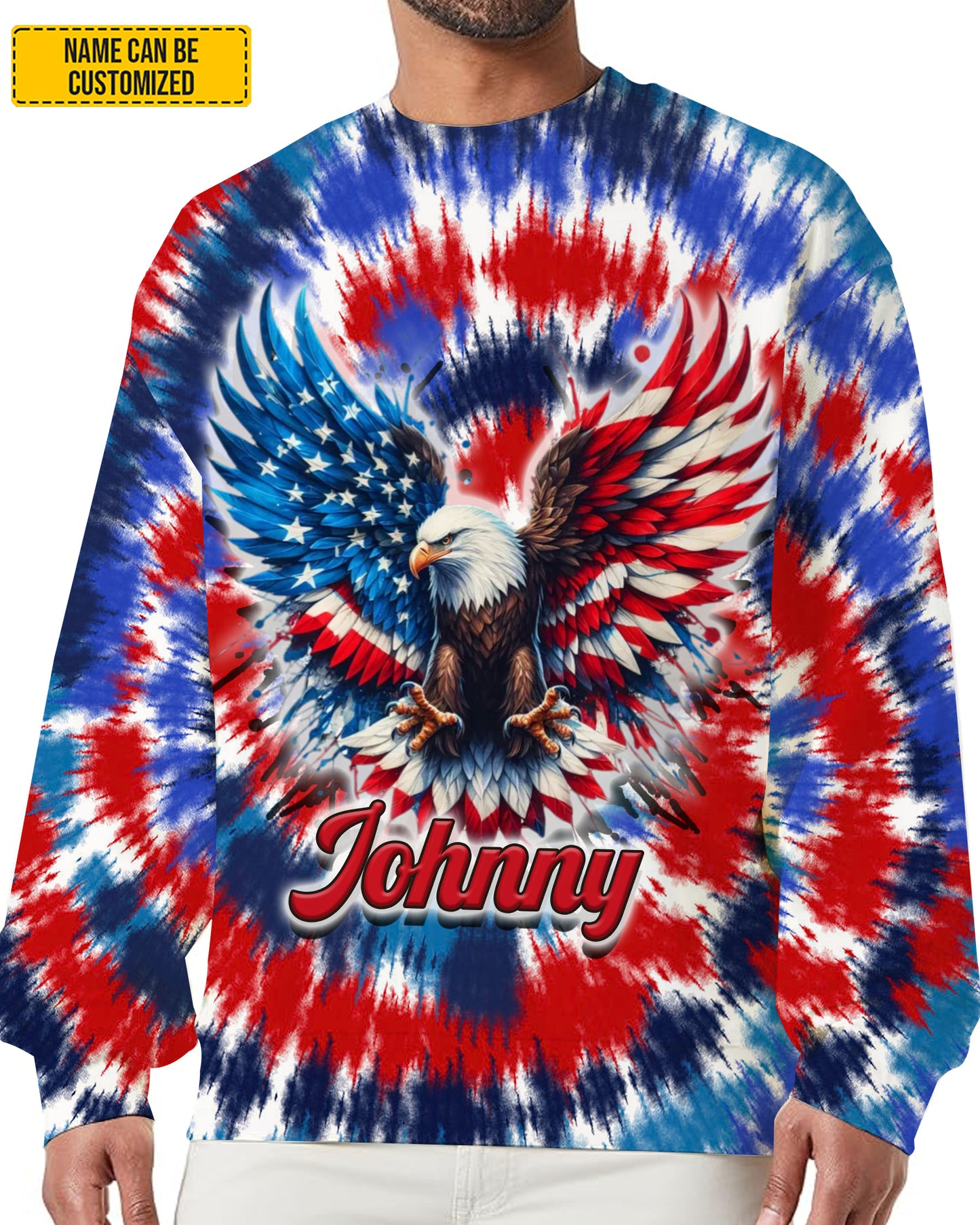Eagle Patriotic - Personalized Eagle All Over Print Shirt