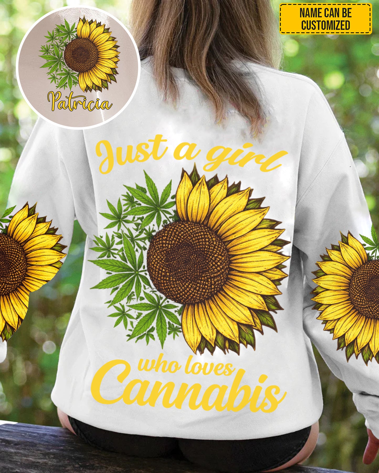 Just A Girl Who Loves Cannabis  - Personalized All Over Print Shirt