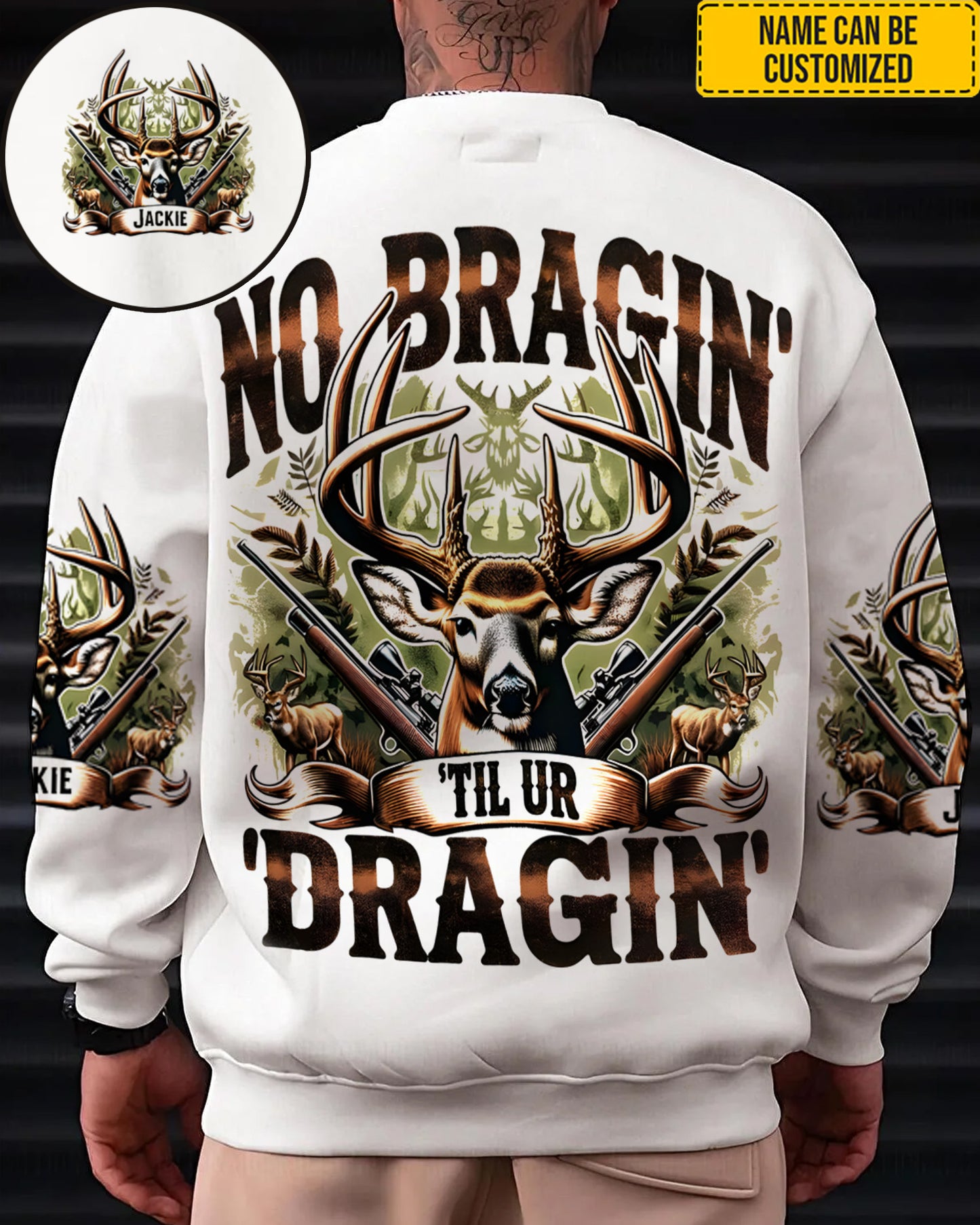 Personalized Deer Hunting All Over Print Shirt