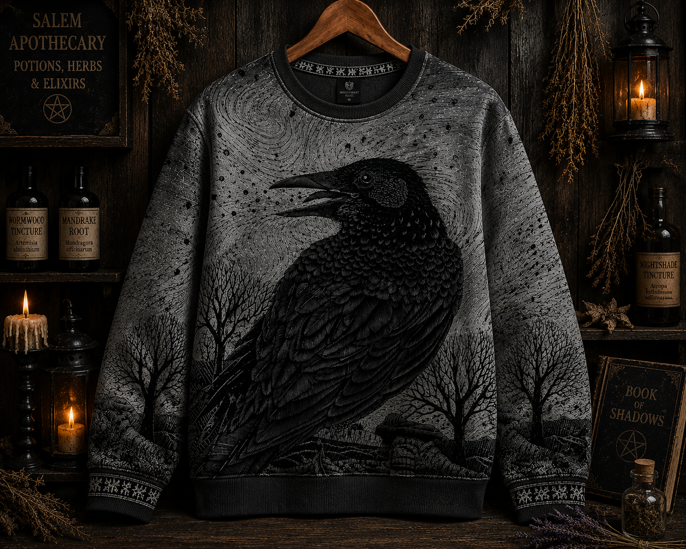 Gothic Raven Shirt – The Perfect Gift for Crow Lovers