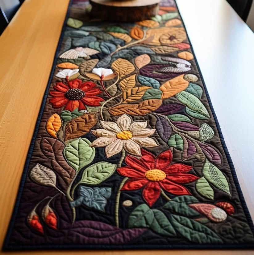 Beautiful Sunflower Quilted Table Runner