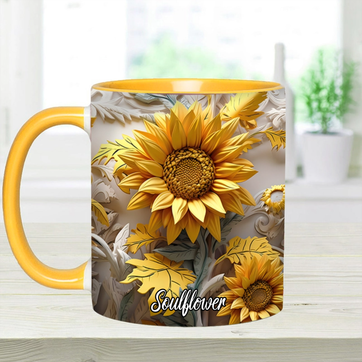 Custom Order 4116 – Sunflower Mug