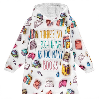 Yes I Do Need All These Books - Personalized Book Blanket Hoodie