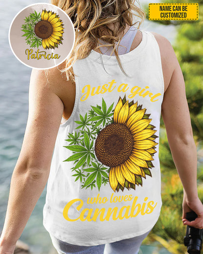 Just A Girl Who Loves Cannabis  - Personalized All Over Print Shirt