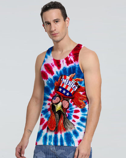 Chicken Rooster Patriotic - Personalized Chicken All Over Print Shirt