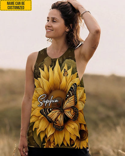 Beautiful Sunflower - Personalized All Over Print Shirt