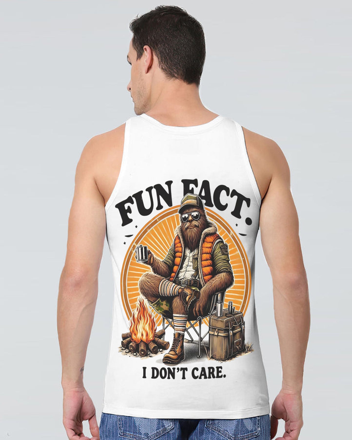 Fun Fact I Don't Care – Personalized Bigfoot All Over Print Shirt