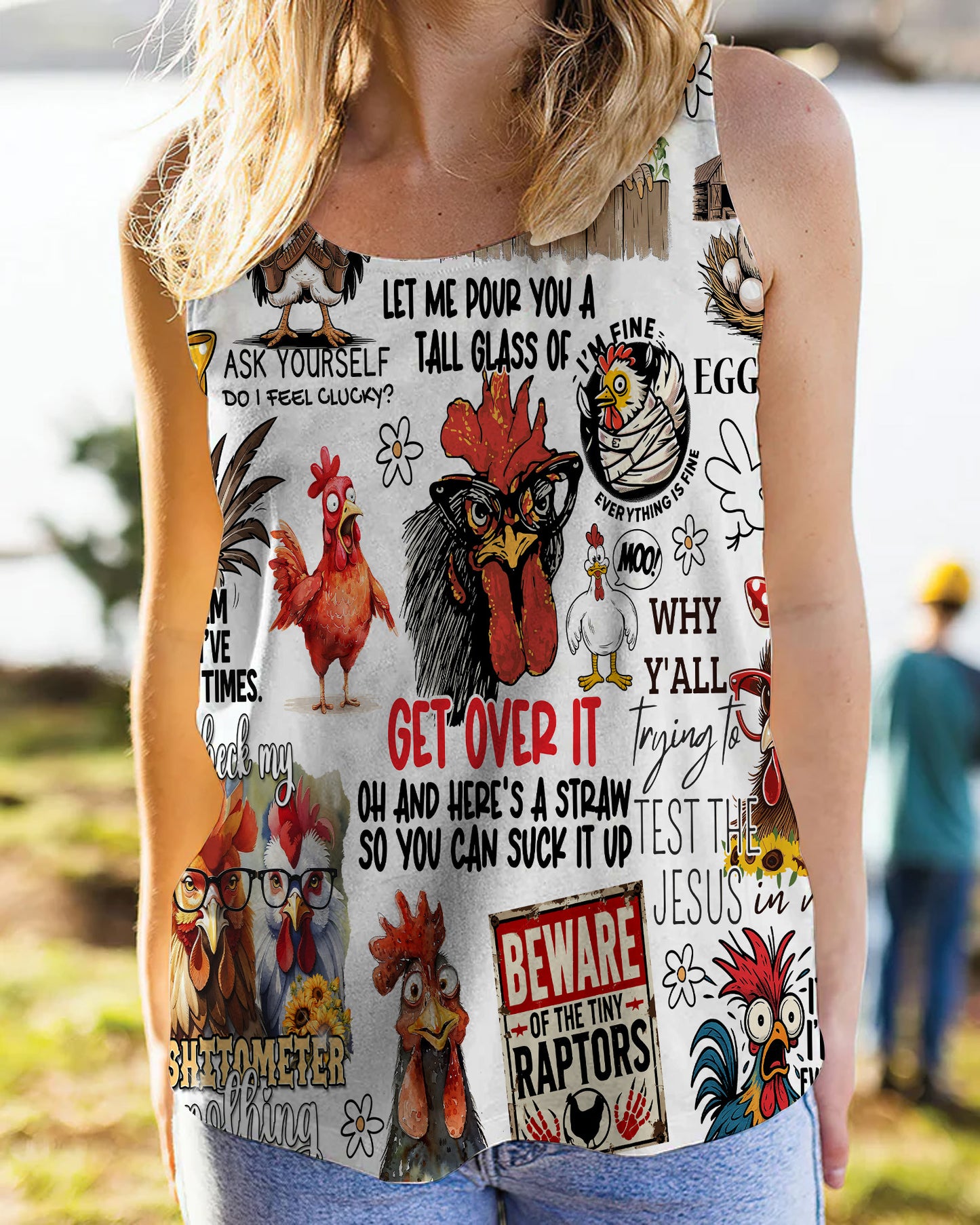 Funny Chicken - Chicken All Over Print