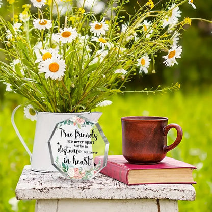 True Friendship Are Never Apart Acrylic Plaque - Gift For Friend