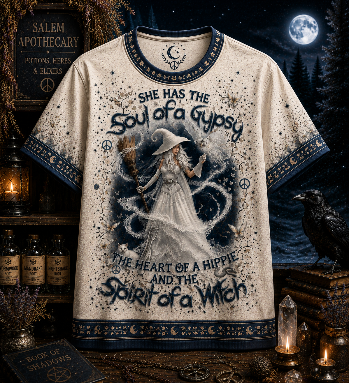 SPIRIT OF A WITCH HALLOWEEN ALL OVER PRINT – Witchy Halloween Shirt