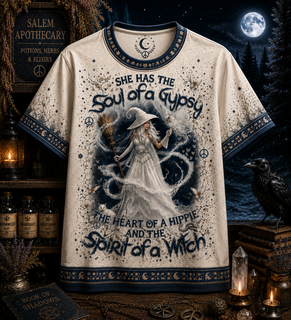 SPIRIT OF A WITCH HALLOWEEN ALL OVER PRINT – Witchy Halloween Shirt