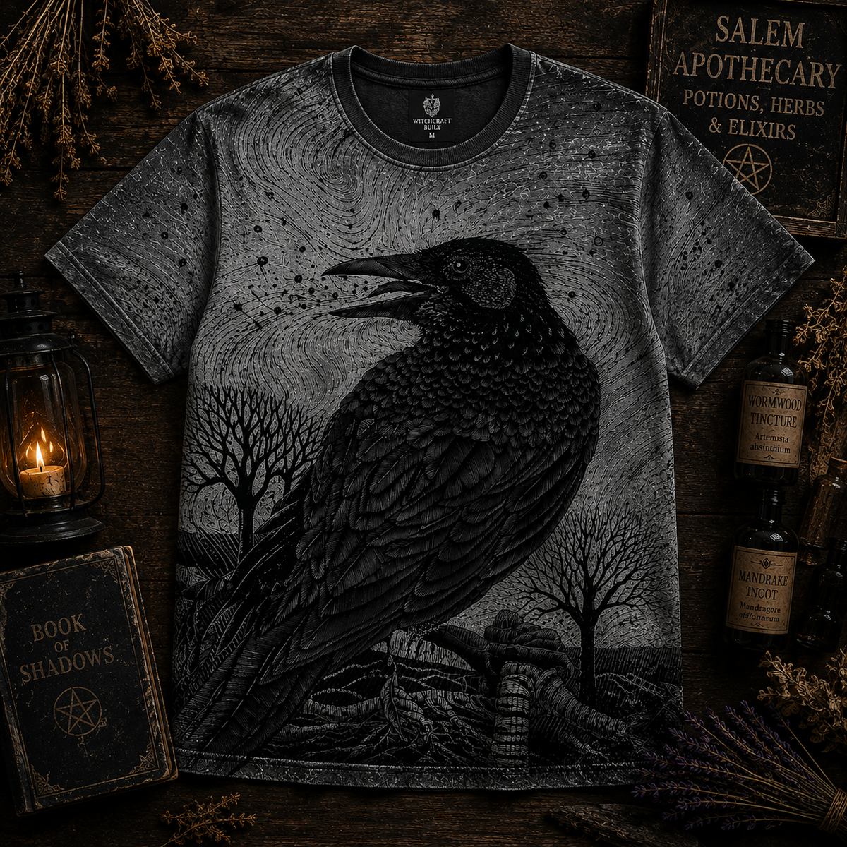 Gothic Raven Shirt – The Perfect Gift for Crow Lovers