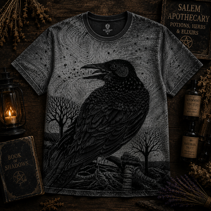 Gothic Raven Shirt – The Perfect Gift for Crow Lovers