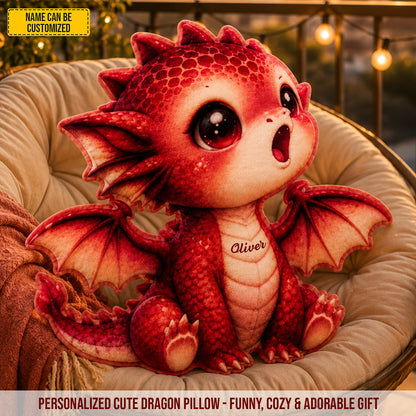 Personalized Cute Dragon Custom Shaped Pillow