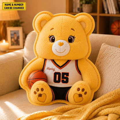 Personalized Bear Basketball Custom Shape Pillow