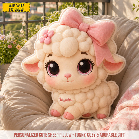 Personalized Cute Sheep Custom Shaped Pillow