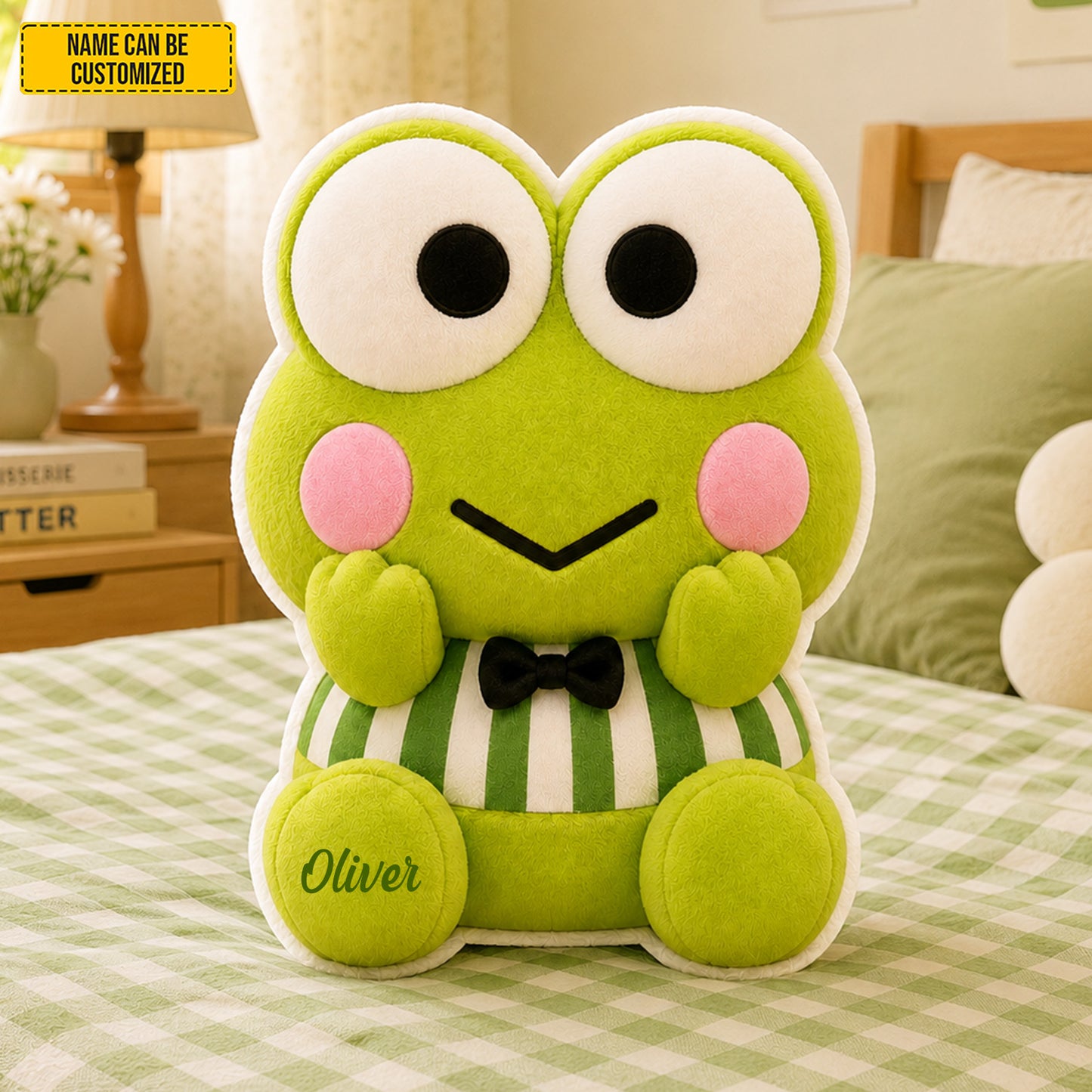 Personalized Cute Frog Shaped Pillow