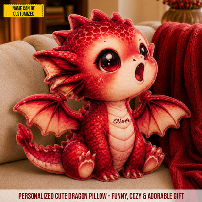 Personalized Cute Dragon Custom Shaped Pillow