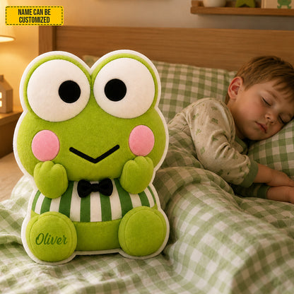Personalized Cute Frog Shaped Pillow