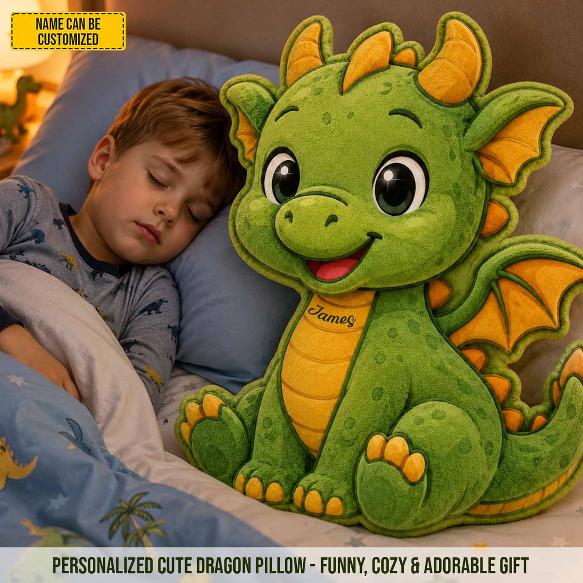 Personalized Cute Dragon Custom Shaped Pillow