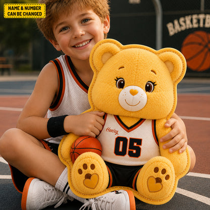Personalized Bear Basketball Custom Shape Pillow