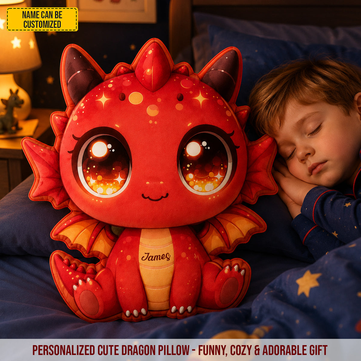 Personalized Cute Dragon Custom Shaped Pillow