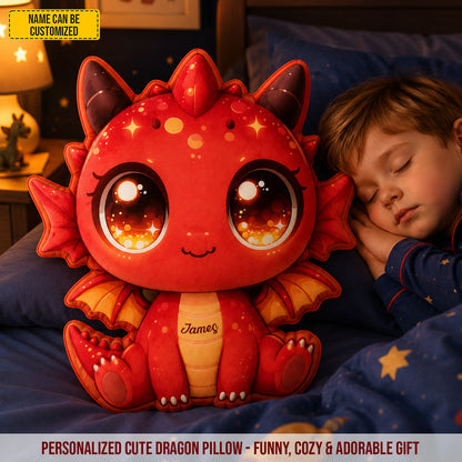 Personalized Cute Dragon Custom Shaped Pillow