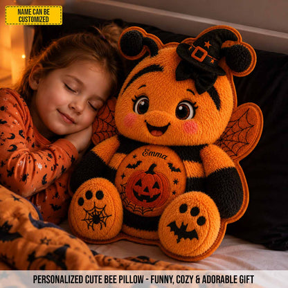 Personalized Halloween Bee Custom Shape Pillow