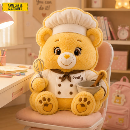 Personalized Chef Bear Custom Shape Pillow