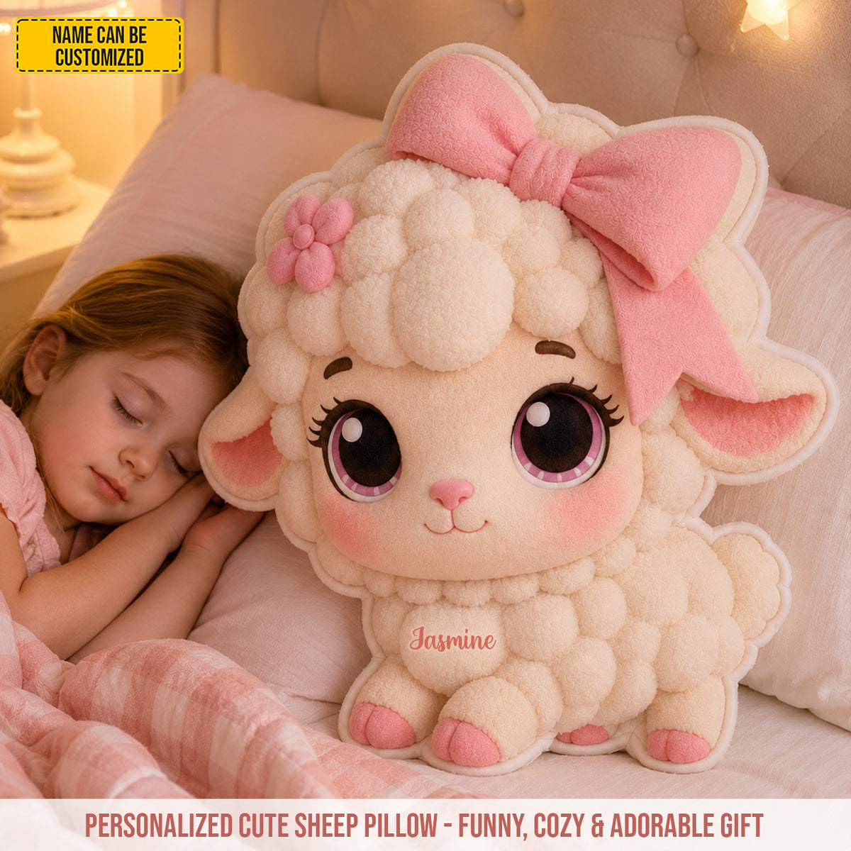 Personalized Cute Sheep Custom Shaped Pillow
