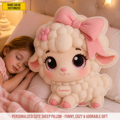 Personalized Cute Sheep Custom Shaped Pillow