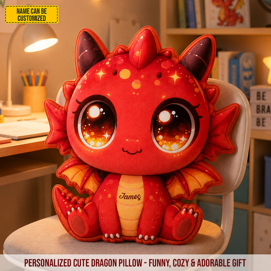 Personalized Cute Dragon Custom Shaped Pillow