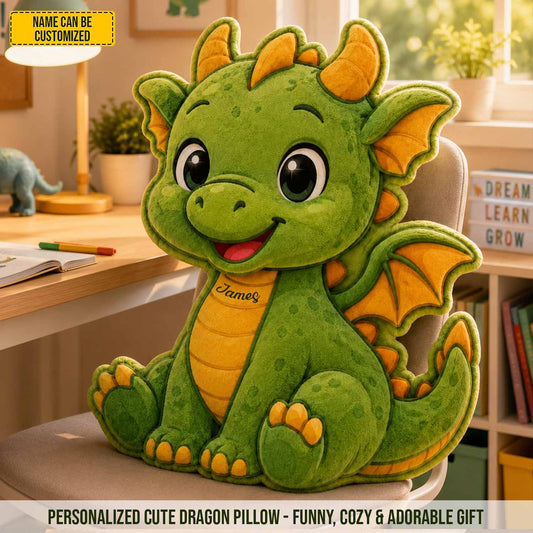 Personalized Cute Dragon Custom Shaped Pillow