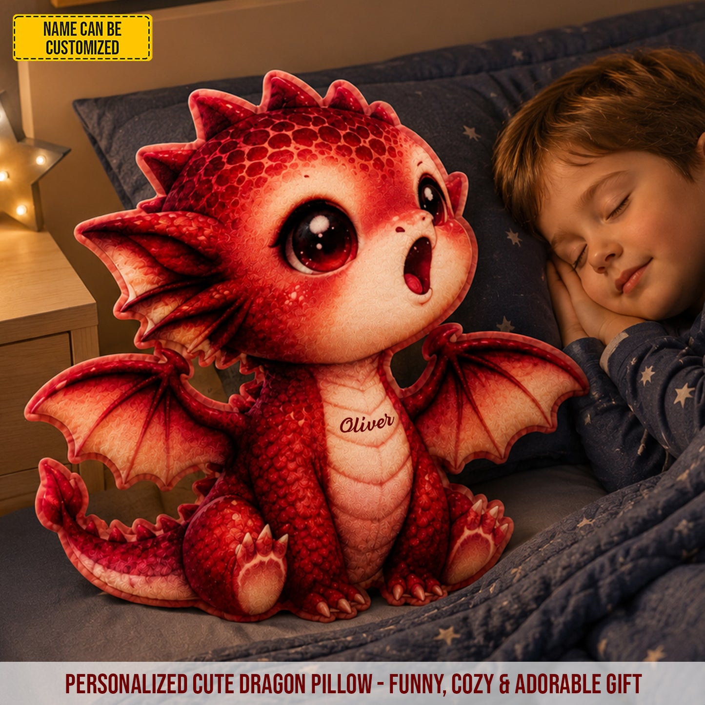 Personalized Cute Dragon Custom Shaped Pillow