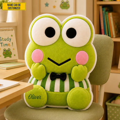 Personalized Cute Frog Shaped Pillow